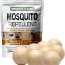 AUDQQM Mosquito Repellent Outdoor Patio, Mosquito Repellent Balls Indoor, Mosquitoes Deterrent for Yard, Mosquito Control, Keep Mosquito Away for Room/Porch/Camping, Effective for 60 Days-8P