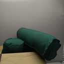 Blazing Needles Double-Corded Solid Twill Bolster Pillows with Inserts (Set of 2), 20" x 8", Forest Green