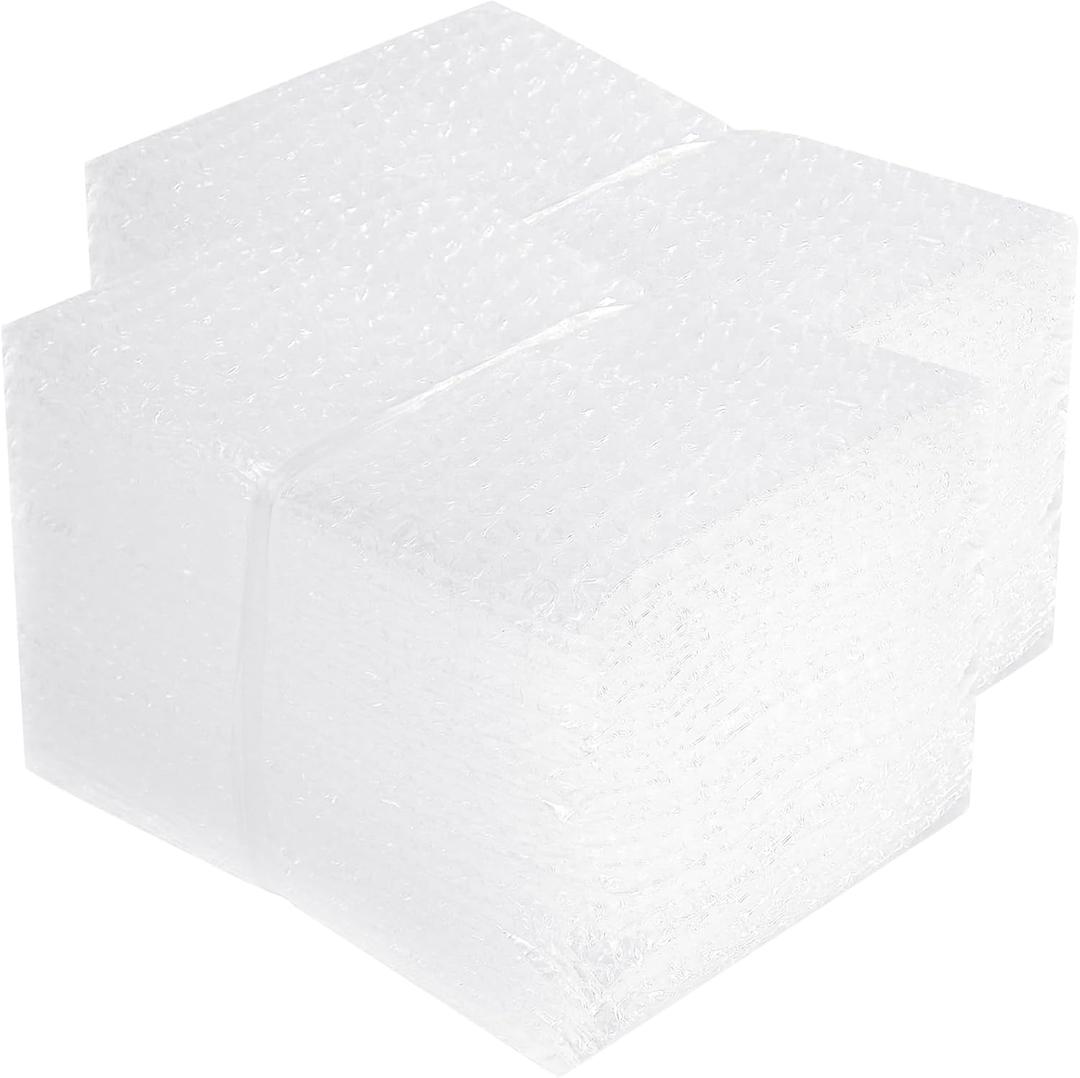 Bubble Pouches Wrap, Clear Not Self-Seal Bubble Out Bags with Double Walled Cushioning, Ideal for Packing, Shipping, Storage, Moving (100PCS-6x8Inches)