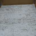 Soalmost 9x12 Area Rugs for Living Room, Non Slip Machine Washable Vintage Rugs, Low Pile Lightweight Large Rug for Bedroom, Dining Room, Home Office Beige