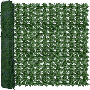 Artificial Fence Privacy Screen: 5FT x 50FT UV-Anti Faux Greenery Backdrop Ivy Chain Link Shades Panels for Patio, Balcony, Garden,Deck,Backyard Indoor Outdoor Green Wall Decor