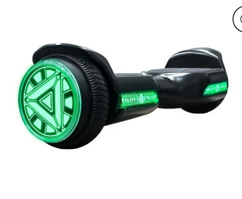 Voyager Hoverbeats Bluetooth Hoverboard with Green Lights and Wheels for Adults and Kids