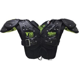 Schutt Y-Flex 4.0 Shoulder Pads, Football, Black, X-Large