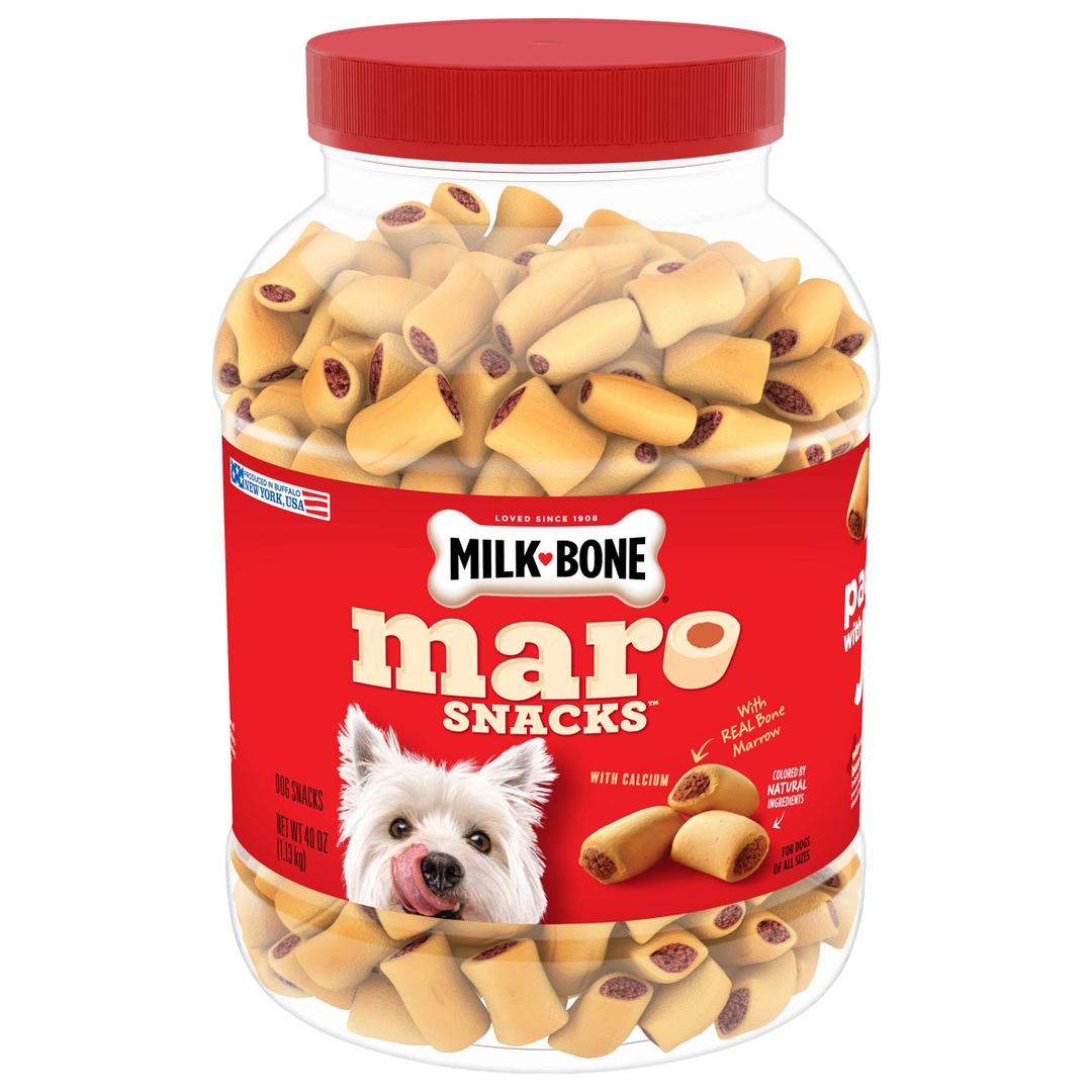 Milk-Bone MaroSnacks Small Dog Treats With Bone Marrow, 40 Ounce Container EXP: 11/12/2025