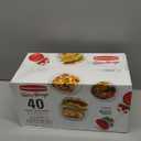 Rubbermaid TakeAlongs Assorted Food Storage Containers, Tint Chili, 40-Piece Set