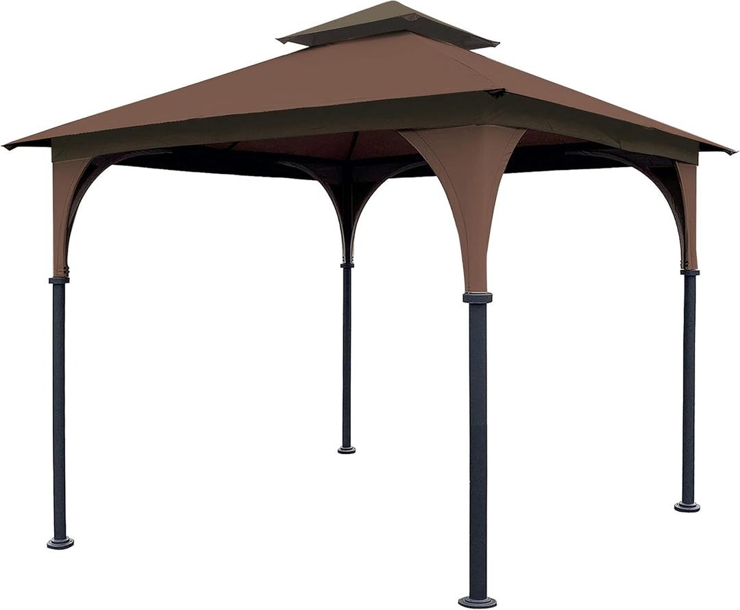 SCOCANOPY Replacement Canopy Top for 8' x 8' Gazebo #L-GZ375PST,(Brown)