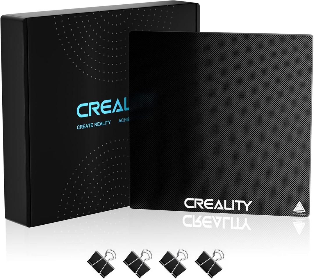 Mefine Ender 3 Glass Bed Upgraded 3D Printer Tempered Glass Plate Build Surface for Ender 3/3 Pro/3 V2/3 S1,Ender 5/5 Pro, 235x235x4mm