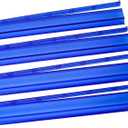 ZGME American Mahjong All-in-one Tile Rack with Pusher, Modern Clear Acrylic Mahjong Tiles Racks & Pushers Combo, Set of 4, 18.7 Blue Mahjong Rack and Pusher