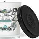 Poo-Pourri Pawsitively Fresh Pet Deodorizer Candle – Pet Safe Plant Based Ingredients & Wax – Vet Approved – Aromatherapy & Air Freshener for Pet Odor – Scented with Pineapple, Jasmine, & Pear