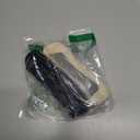 Kifmurase 2Pcs Clear Makeup Brush Bag, Leather Slim Makeup Case, Portable Transparent Waterproof Cosmetic Pouch with Zipper, Double Sided Clear Bag for Women Travel Storage (White, Black)