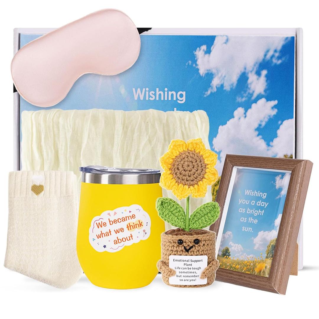 Get Well Soon Gifts for Women: Get Well Gifts for Women After Surgery Recovery- Unique Sunflower Sunshine Cheer up Gift for Friends Female and Mothers