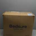 Bedsure Calming Human Dog Bed, 71" x 44" x 12" Giant Human Dog Bed for Adults People Fits Pet Families with Storage Pocket, Fluffy Faux Fur Orthopedic Pet Bean Bed, Camel