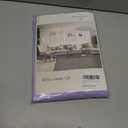 DONREN Adjustable Thermal Insulated Solid Blackout Curtain Energy Efficient Tie Up Shades Rod Pocket Panel for Kitchen (Lavender Purple,34W x 54L,One Panel)