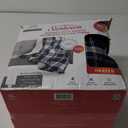 Sunbeam Oversized Microplush & Sherpa Heated Throw - Concord Blue Plaid, 60 x 70 in