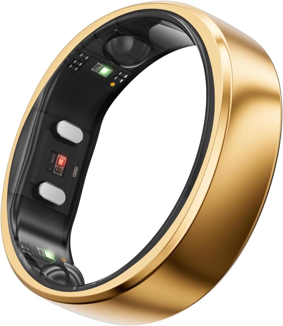 RingConn Gen 2, Worlds First Smart Ring with Sleep Apnea Monitoring, No APP Subscription, 12-Day Battery Life, Stress/Heart Rate/Women's Health Tracker, Android & iOS Compatible (Rose Gold, Size 10)