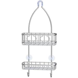 Simple Houseware Stainless Steel Bathroom Hanging Shower Head Caddy Organizer (22 x 10.2 x 4.2 inches)