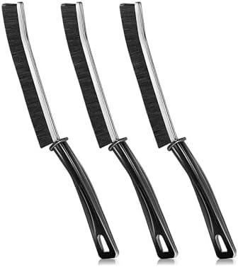 SET OF 3, Crevice Cleaning Brush. Hard Bristle Crevice Cleaning Brush.Bathroom Long Gap Brush, Bathroom Kitchen Tile Dead Corner Cleaning, Multifunctional Window Sliding Door dust Hard Bristle Brush