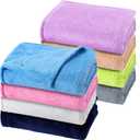 8 Pcs Fuzzy Baby Blankets 30" x 40" Soft Warm Plush Newborn 2025 Summer Receiving Essentials Toddler Infant Boy Girl Gift Nursery Swaddling Cozy Kid Daycare Cot Blankets for Crib Stroller Nap Outdoor