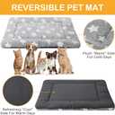 VitalCozy 4 Pcs Dog Crate Pads, Ultra Soft Warm Washable Anti-Slip Kennel Bed Mat for Pets, Reversible, Replaceable, Cozy Cage Liner for Small Medium Large Dogs and Cats(20 x 30 x 1.6 Inch,Gray)
