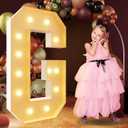 imprsv 4FT Marquee Letters Large Light Up Letters for Birthday Party Decor Wedding Decorations, Marquee G for Party Decoration, Large Signs Arch Kit Decorations