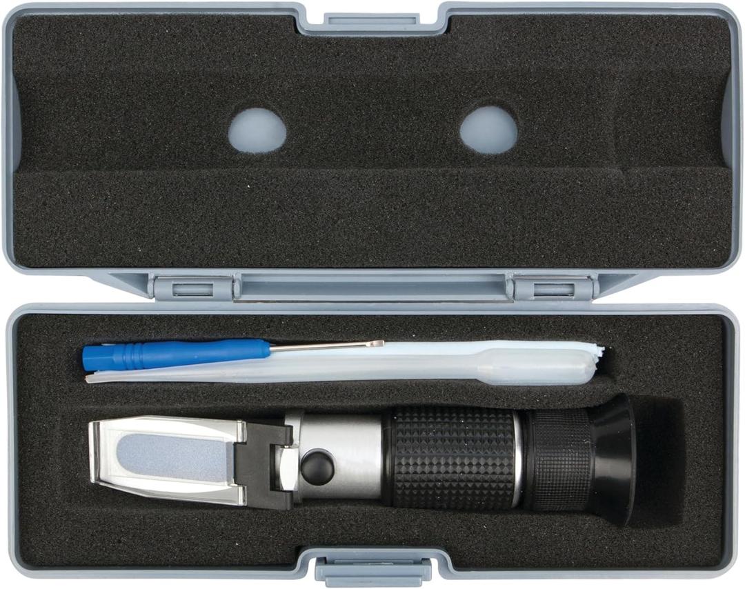 Performance Tool W80158 Multifunction Refractometer - Brix Scale, Measures DEF, Ethylene Glycol, Propylene Glycol, Battery Fluid, Anti-Freeze, Brewing Beer, Making Wine and More