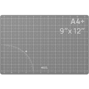 HOZO NanoTech Cutting Mat for Ultrasonic Cutter, 9" x 12" Self-Healing Cutting Mat, Glue-Free Eco Design, Heat-Resistant, Metric & Imperial Scales, Durable for Craft, DIY, 3D Printing & Model Making