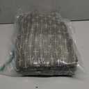 MIULEE 100% Blackout Decorative Linen Curtains with Geometric Pattern, Thick Woven Farmhouse Rustic Patterned Drapes with Back Tab for Bedroom and Living Room, Olive Green, 52 x 96 Inches, 2 Panels