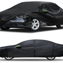 Water Proof Car Cover/ Hail Protection - 
6 Layers Truck Cover Waterproof All Weather for Automobiles,Outdoor Full Exterior Cover,Rain, Sun, Wind Protection,Black