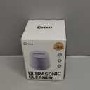 Drixo Ultrasonic Retainer Cleaner Machine, IPX6 Waterproof Dental Cleaning Pod, 3 Modes Denture Cleaner for Night Guard Mouth Guard Braces, 45kHz Denture Dome with UV Light, 200ML Tank, Arctic White