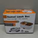 FVW Electric Lunch Box Food Heater, 3 in 1 Portable Food Warmer Lunch Box for Car & Home, Leak Proof, Lunch Heating Microwave with 304 Stainless Steel Container 1.5 L, 110V/12V/24V