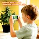 1000X Handheld Digital Microscope for Kids with 2.0" IPS Screen, Outdoor Gifts Portable STEM Science Lab Toy, Rechargeable Pocket Microscope Educational Gift for Boys & Girls Age 4-6 8-12, White