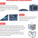 Prutapet Large Cat Carrier 24"x16.5"x16.5" Portable Dog Crate for Small Medium Dogs Collapsible Traveling Pet Crate with Collapsible Bowl