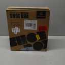 SEE SPRING 12 Pack Shoe Storage Box, Clear Plastic Stackable Shoe Organizer for Closet, Space Saving Foldable Shoe Rack Sneaker Container Bin Holder (Large Fit Size 9)