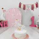 Silly Goose ONE High Chair Banner Pink Gingham Yarn Tassel Garland for One Silly Gosse Theme Girl Sweet One First Birthday Decorations