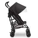 Jeep PowerGlyde Plus Stroller by Delta Children Lightweight Travel Stroller with Smoothest Ride, Aluminum Frame, 4-Position Recline, Extra Large Storage Basket, Black