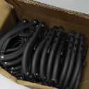 30 Pcs Travel Hangers Portable Foldable Travel Hanger Organizer, Plastic Cruise Essentials Clothes Drying Rack Folding Hangers for Camping Flying RV Europe Vacation Essentials Suitcase, Black