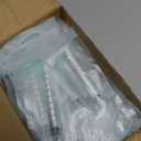 JOLLY PARTY 100 Pack 1ml Syringes with Caps, 1cc Syringe Needleless, Small Oral Syringe with Tip Cap Individually Wrapped for Scientific Labs, Liquid Measuring, Pet Feeding, Oil & Glue Dispenser