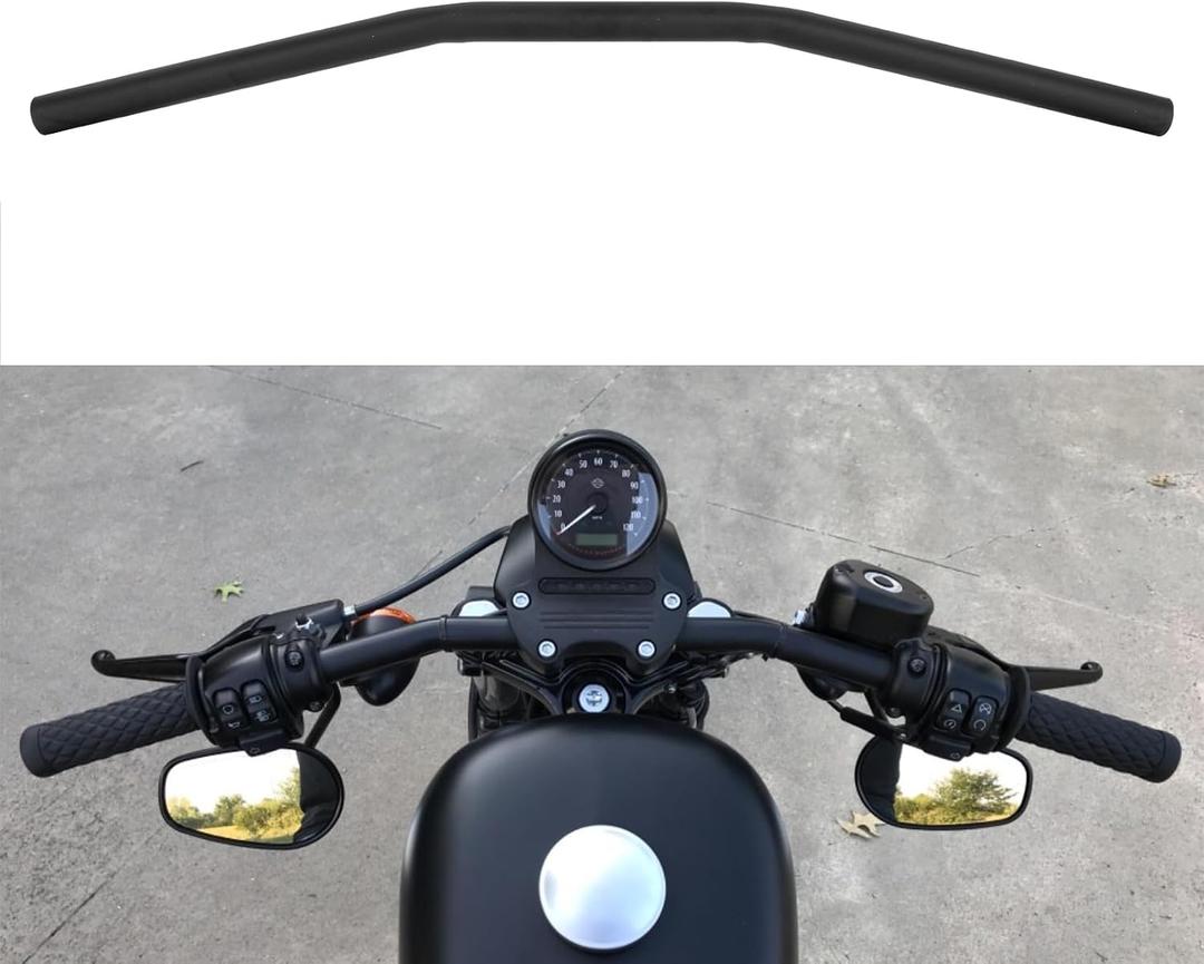 1" Motorcycle Handlebar for Sportster Cruiser XL 8831200 - PSLER 25mm Motorcycle Drag Bar for Cafe Racer Custom Chopper Softail Dyna Street Bob