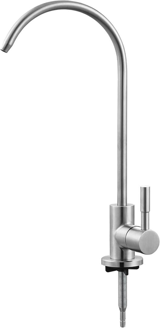 Drinking Water Faucet Brushed Nickel SUS304 Stainless Steel Kitchen Water Filter Faucet, Lead-Free Reverse Osmosis Water Faucet RO Faucets