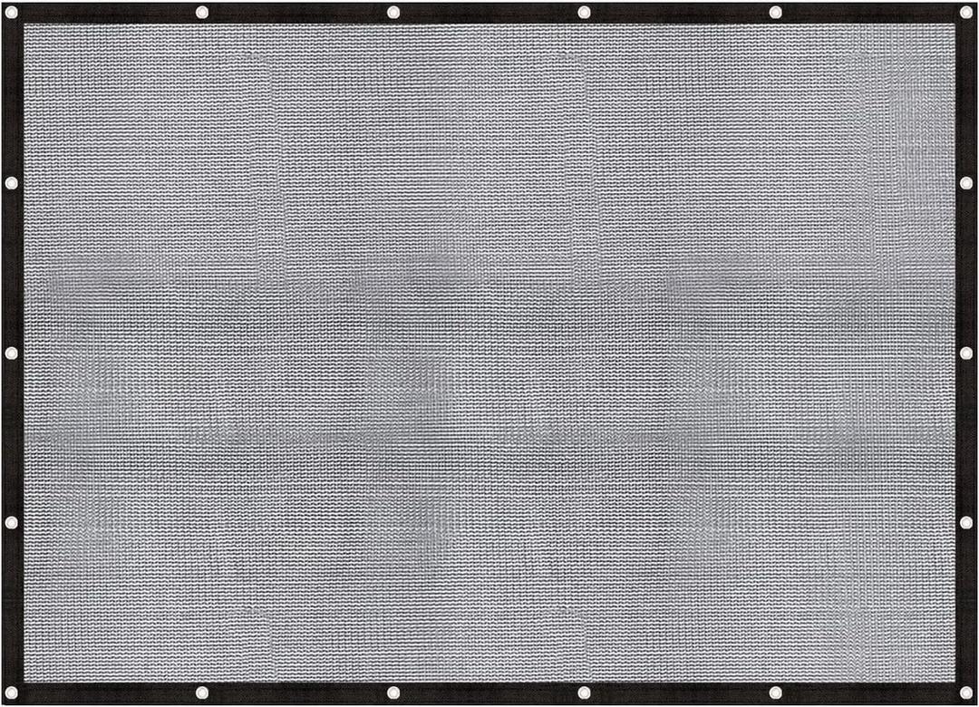 Cool Area 60-70% Shade Cloth Heavy Duty Knitted Mesh Tarp with Grommets 6x8FT Shade Trap for Patio Canopy Garden Porch Greenhouse Pools Dump Truck Dog Kennel Black
