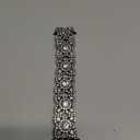 VIQIV Bling Bands for Compatible with Apple Watch 38/40/42/44/41/45/46/49mm Ultra Iwatch Series 11 10 9 8 7 6 5 4 3 SE SE2, Diamond Rhinestone Stainless Steel Metal Bracelet Wristband Strap for Women (Black)