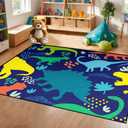 Dinosaur Rug - Dinosaur Rugs for Boys Bedroom Cartoon Dino Carpet for Boys Kids Room Decor Colorful Animal Carpet for Living Room Floor Mats, 2.5x4 Feet (Multi-j-646)