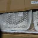 Ytaoka Folding Chair White Foldable Chair with Breathable Mesh Seat and Sturdy Metal Frame for Indoor and Outdoor Party Events Wedding Patio Dining, 1-Pack, 20.47 inches x 18.5 inches x 33.46 inches