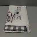 Artoid Mode Black White Buffalo Plaid Xmas Trees Joy Christmas Kitchen Towels Dish Towels, 18x26 Inch Seasonal Winter Decoration Hand Towels Set of 2