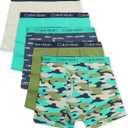 Calvin Klein Boys' Modern Cotton Boxer Briefs (5 Pack) (Small, Heather Grey/Camo/Navy/Green/Olive)