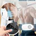 Heating Pad for Back Pain Relief-Lower Back Massager with Heat,Abdominal Belly Massagers with 6 Massage&16 Levels,3 Heated,Cordless Portable Travel Waist Wrap Belt,Mothers Day Gifts for Him Her (White)