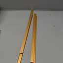 uxcell 4pcs Aluminum Alloy Cabinet Edge Protectors, 18" Slip On Drawer Protector Edge Guard for 13/16" Thick Kitchen Cabinets Frame, Matt Gold