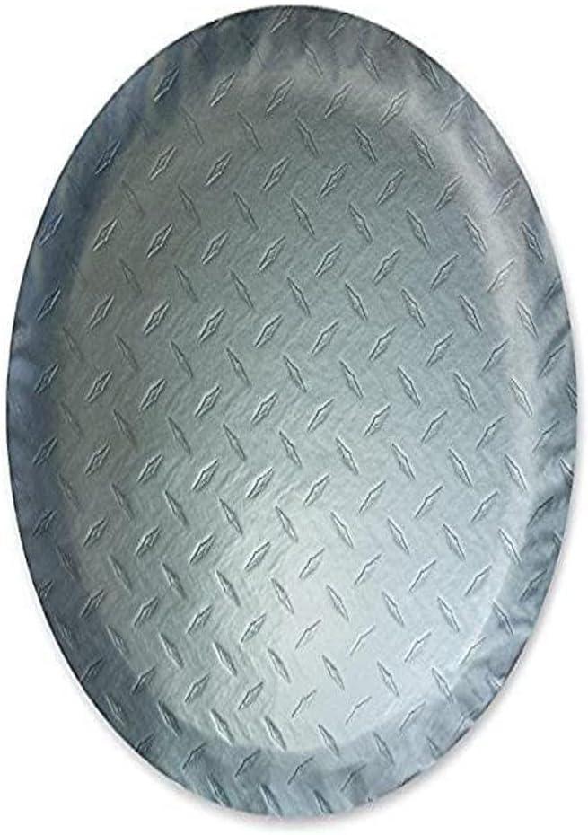 ADCO 9751 Silver Diamond Plated Steel Vinyl Spare Tire Cover A, (Fits 34" Diameter Wheel)