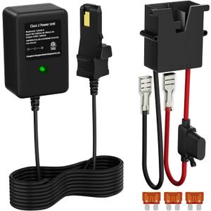 Power Wheel Charger 12 Volt with 12 AWG Wire Harness Connector 12V Power Wheel Battery Power Wheel Ride-on Toys