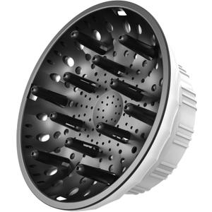 Universal Hair Diffuser for Blow Dryer - Fits All 1.4-2.4 inch Dryers, Professional Ionic Diffuser Attachment for Curly/Wavy Hair, Reduces Frizz & Enhance Curls, Lightweight, Travel-Friendly (white)